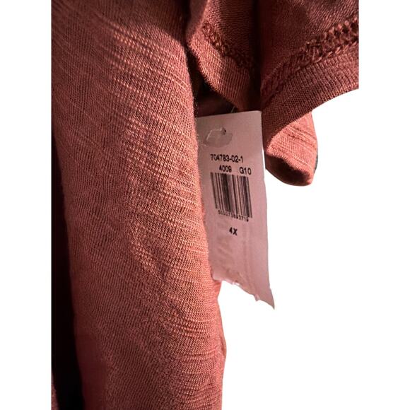 Old Navy Women's Plus Size Burnt Orange Scoop Neck Top Size 4X New - Picture 3 of 6